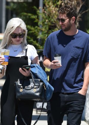 Alessandra Torresani with her boyfriend out in Los Angeles